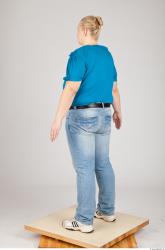 Whole Body Woman White Casual Overweight Studio photo references